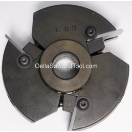 Byrd Shaker Stile and Rail  Shaper Cutter Package loaded with 7LRE and 7LHSE Inserts CCW - MFD 3/4 Bore